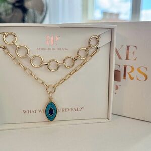 You are “Bedorable” • Bomb Party Luxe Layers 2026 Necklace Evil Eye Turquoise